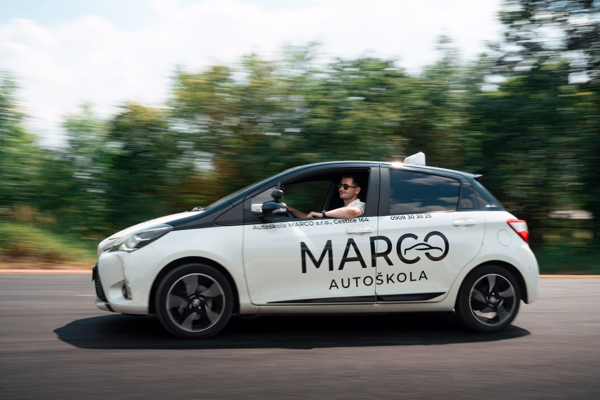 Autoškola Marco - výcvik na cvičisku